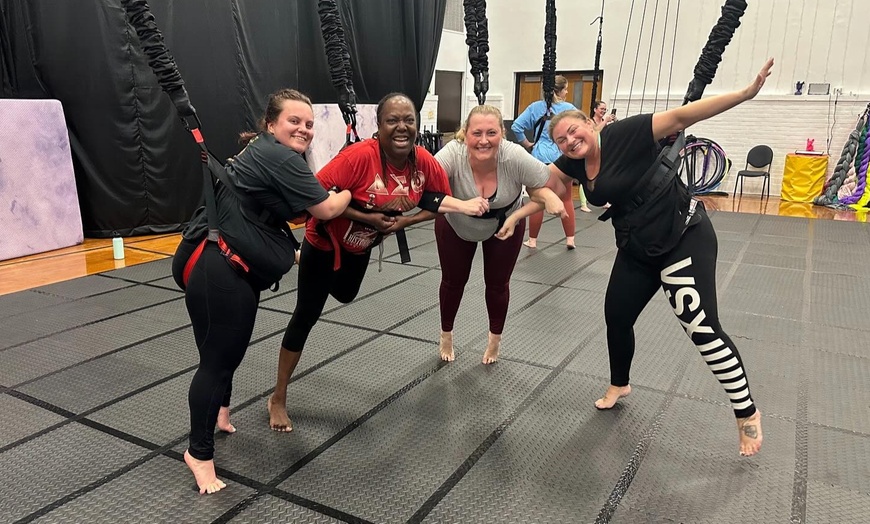 Image 1: Experience The Thrill Of Aerial Or Bungee Fitness