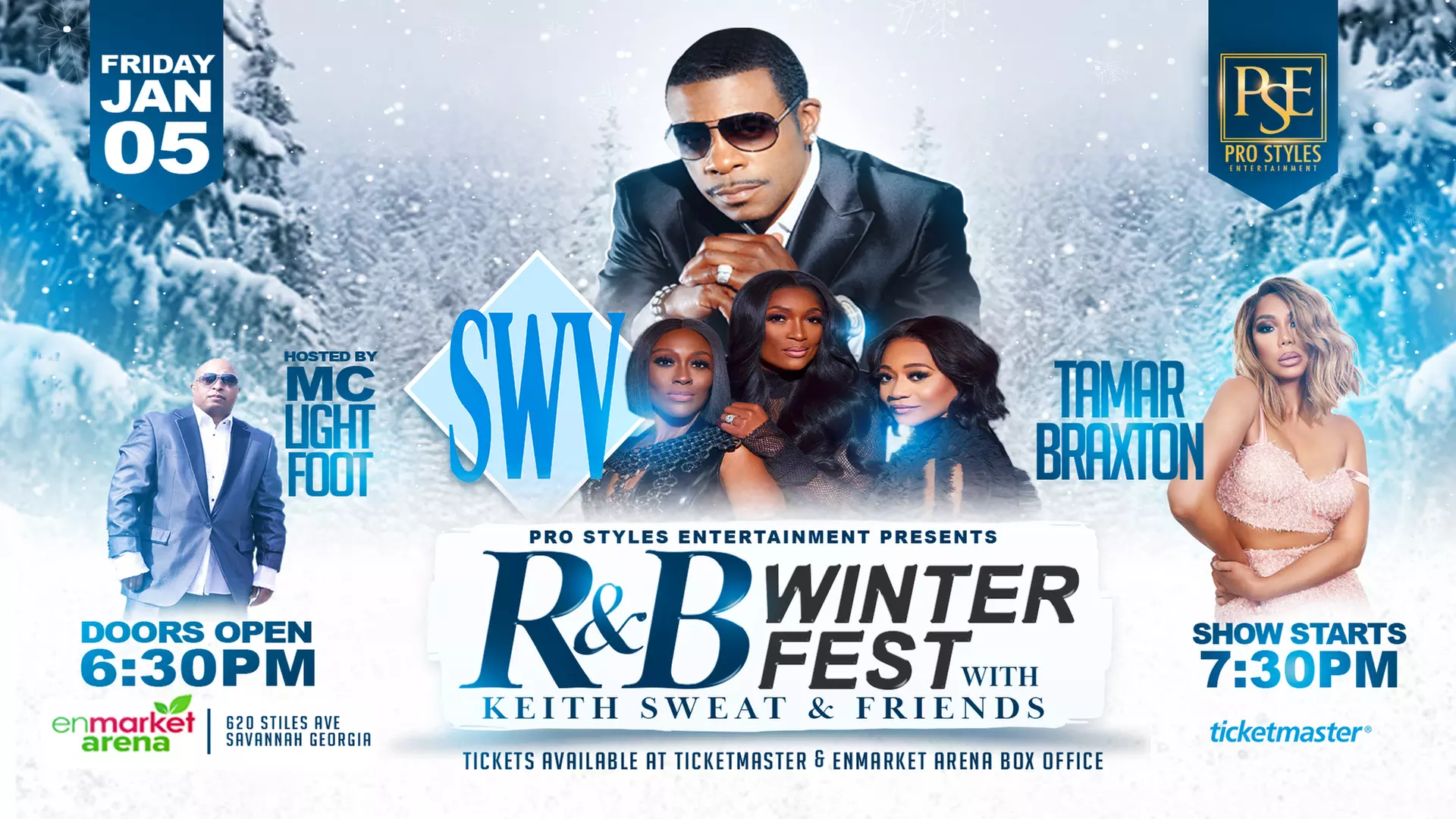 R&B WinterFest W/Keith Sweat,Swv,Tamar Braxton on January 5th at 7:30pm   on January 5th  - Primary Image