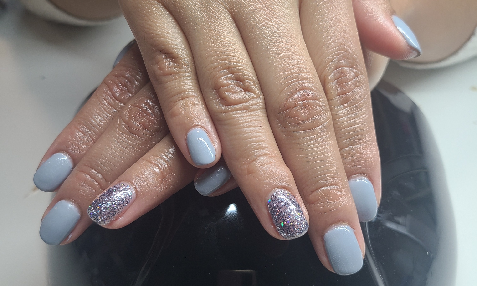Up to 28% Off on Salon-Shellac/No-Chip Mani-Pedi at Polished Aesthetics