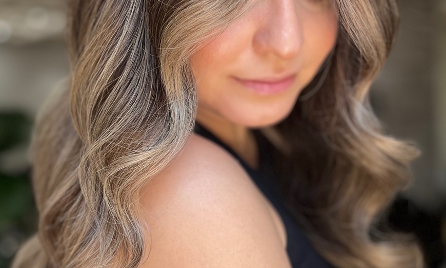 Image 4: All-Over Color, Haircut, Deep Conditioning & Blowdry, Balayage & More
