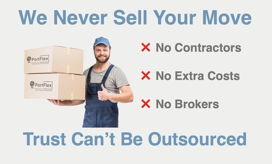 Image 2: Up to 90% Off on Moving Services at PortFlex OC Moving