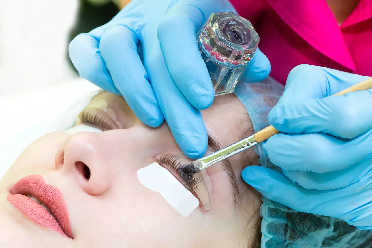 Eyebrow Lamination and Eyelash Lift with Keratin Options