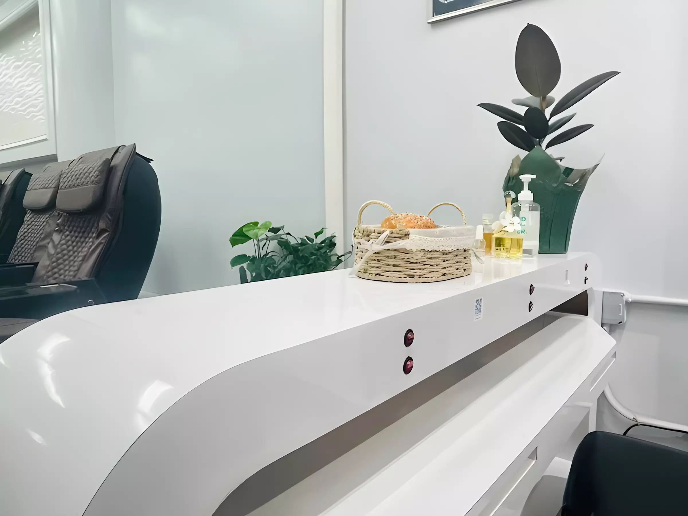 Nail Extensions w/ Chair Massage or Hot & Cold Pedi w/ Foot Massage