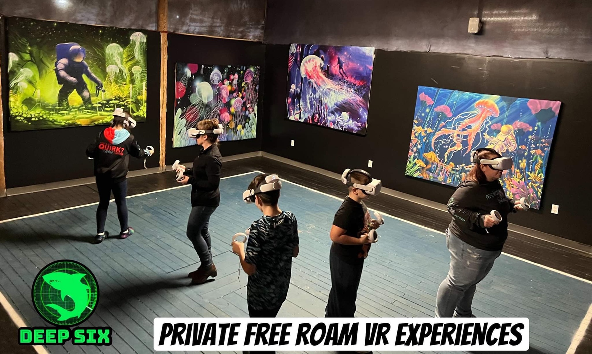Virtual Reality Escape Room for Up to 5 or Gaming for Up to 4 or Both