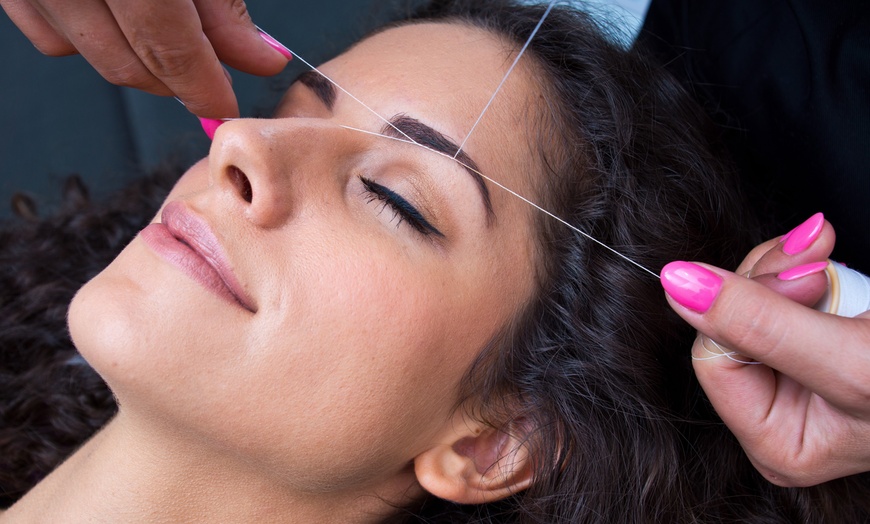 Image 1: Brow Perfection: Threading & Tinting in One Easy Session 