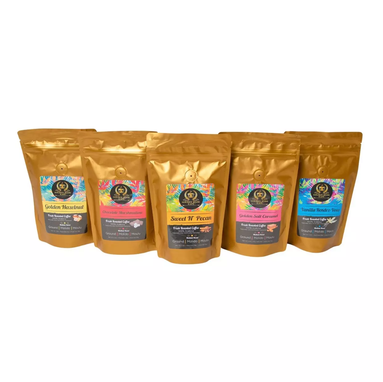 Experience Golden Made Kafe INTL, LLC's monthly coffee subscription with free shipping and up to 25% off - Primary Image