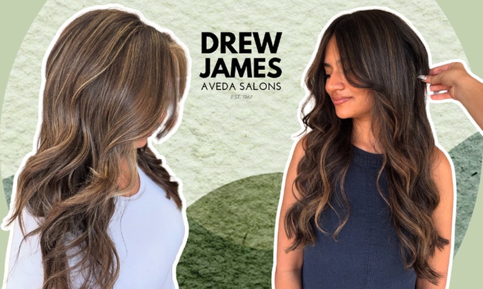 Up to 40% Off on Salon - Hair Color / Highlights at Drew James Aveda Salon Spa