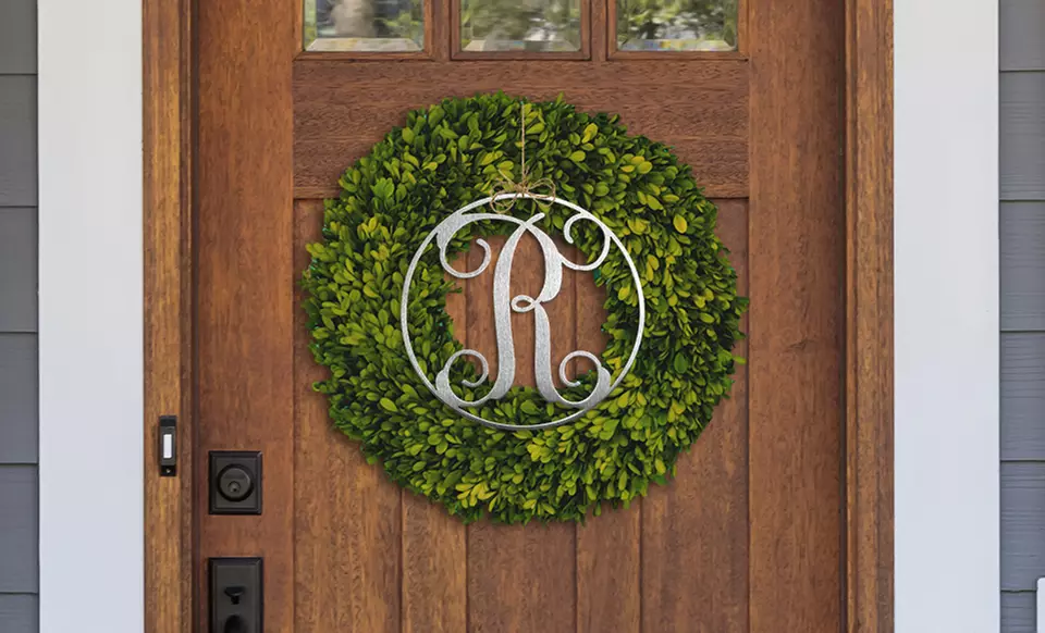 Personalized 10'' Modern Script Monogram Signs for Home