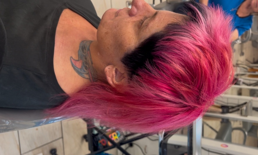 Image 1: Haircut with Deep Conditioning, Color, Partial/Full Highlights & Style