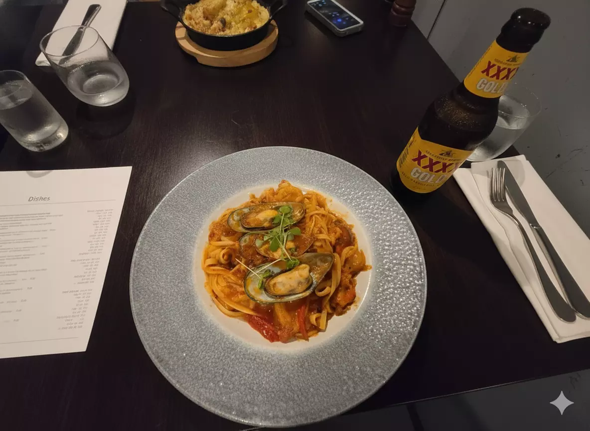 2-Course Dinner with Wine or Beer at View Brisbane for Up to 4 People