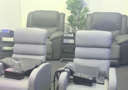 One session of Infrared Sauna or Lympthatic Drainage Compression Suit - My BioHealth