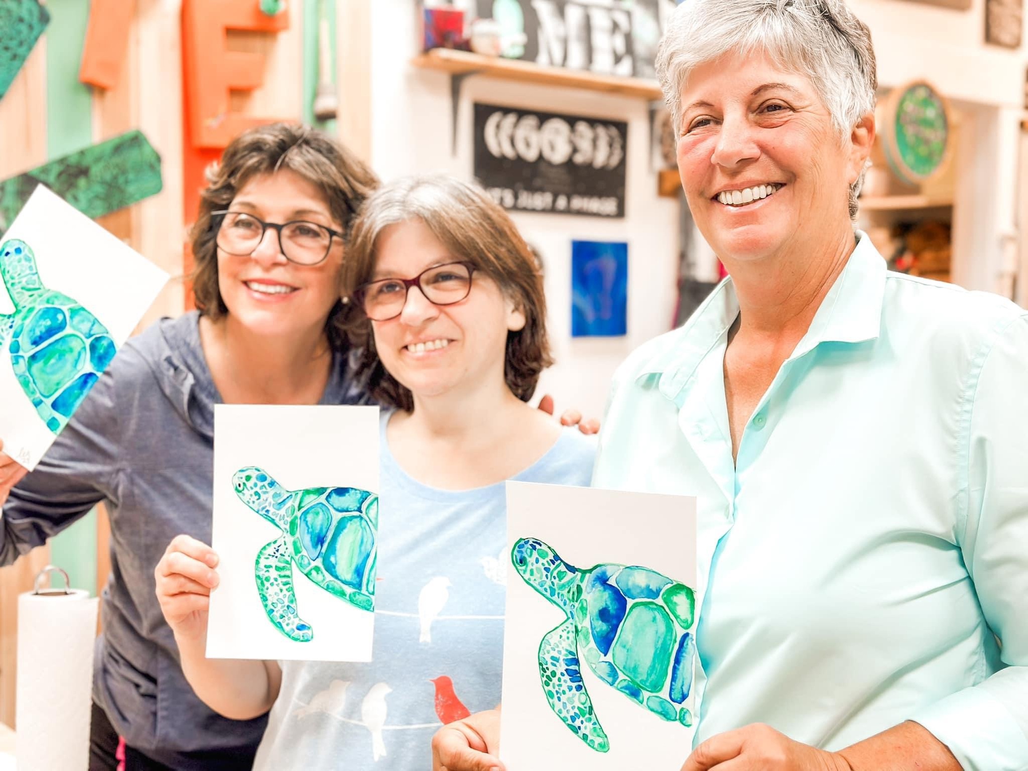 Sip & Paint for One, Two or Four: Create Art with a Drink in Hand
