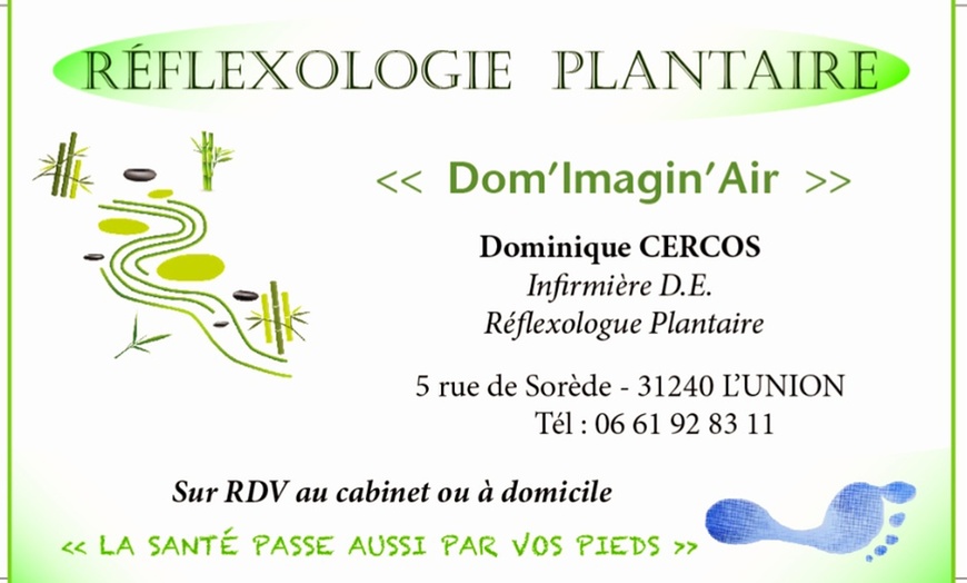 Image 2: Réflexologie plantaire avec Dom' Imagin'Air