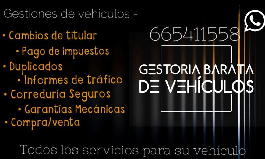 Image 1: 35%  descuento en GESTIONES DE TRAFICO, COMPRAMOS TU VEHICULO