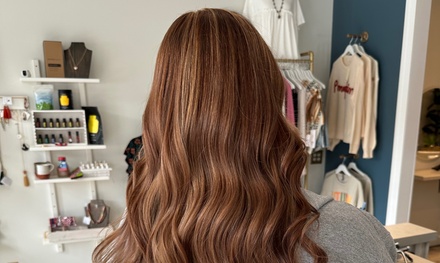 Single process color and haircut - Pure Salon