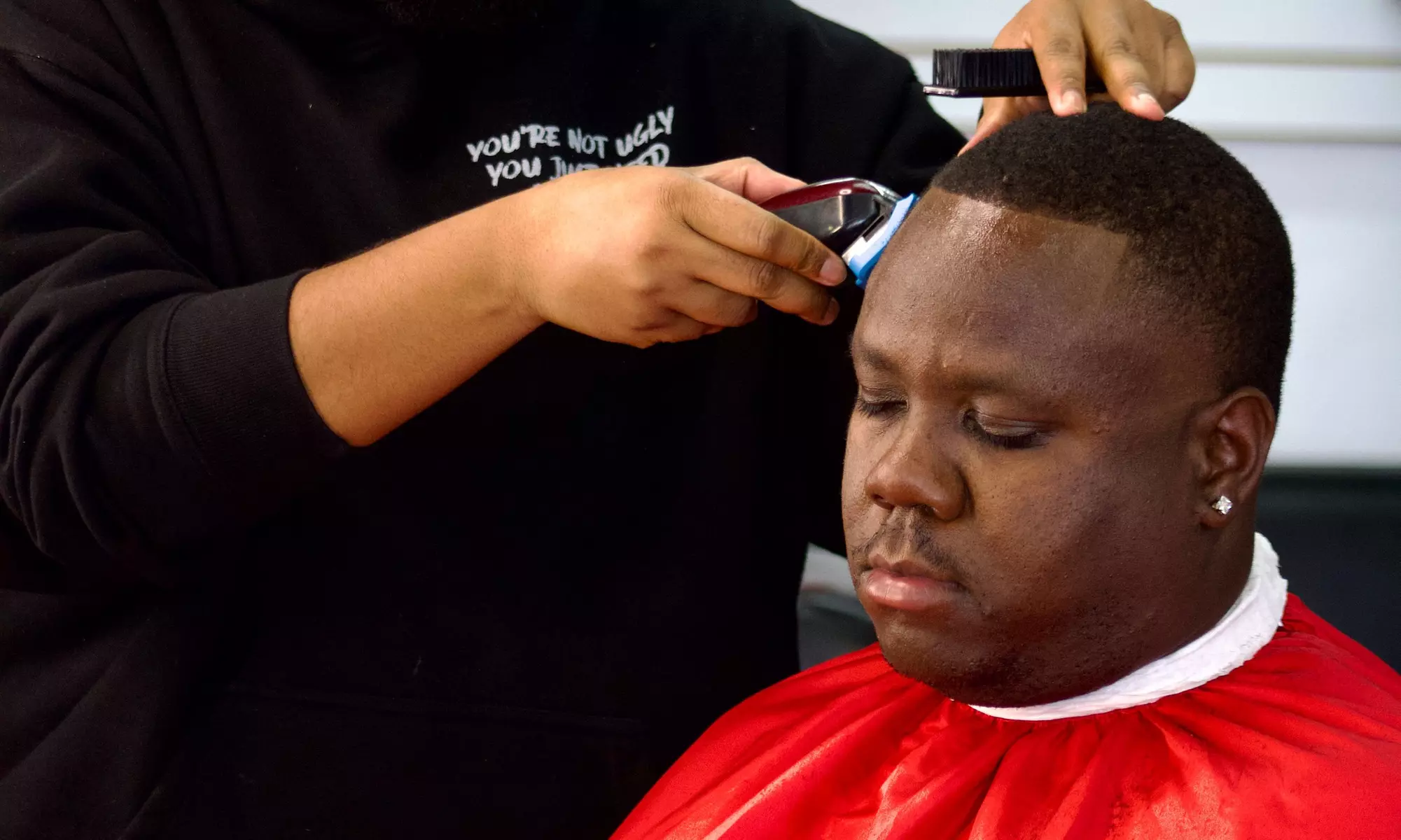 Refresh Your Style with One Men's Haircut with Shampoo Service & Face Treatment ( Up to 50% Off ) - Second Medium