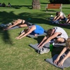 Image 2: Find Your Zen Outdoors with Five Class Yoga Pack
