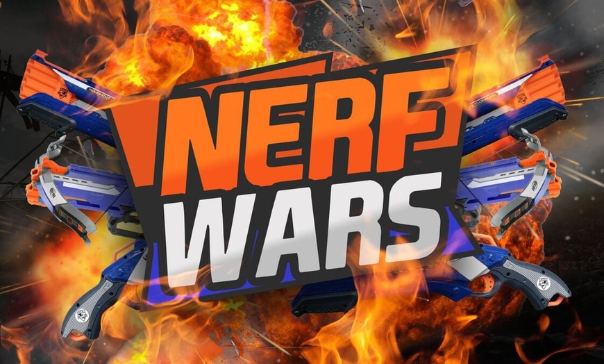 Image 1: Join Strike Zone Nerf Arena Admission for Group of 4,6,8,or 10 Players