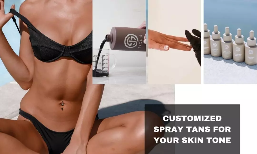 Step into Radiance w/ Customized Airbrush Spray-Tan Sessions at Lala Beauty Bar- Denver Lashes and Brows (Up to 53% Off) - Second Medium