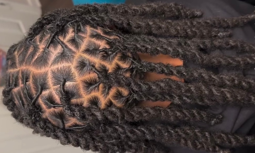 Image 5: Hair Styling & Loc Services for Men & Kids: Washes, Retwists, Braids
