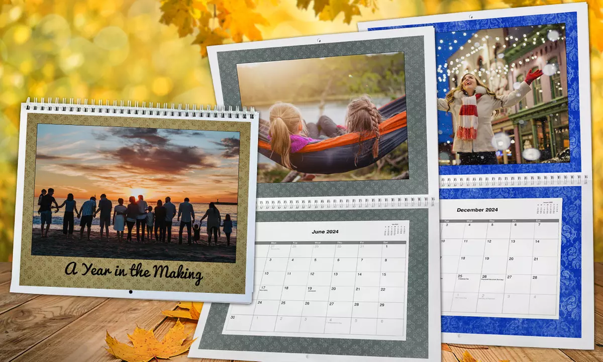 Personalize Your 2023 Wall Calendar with Photos and Dates