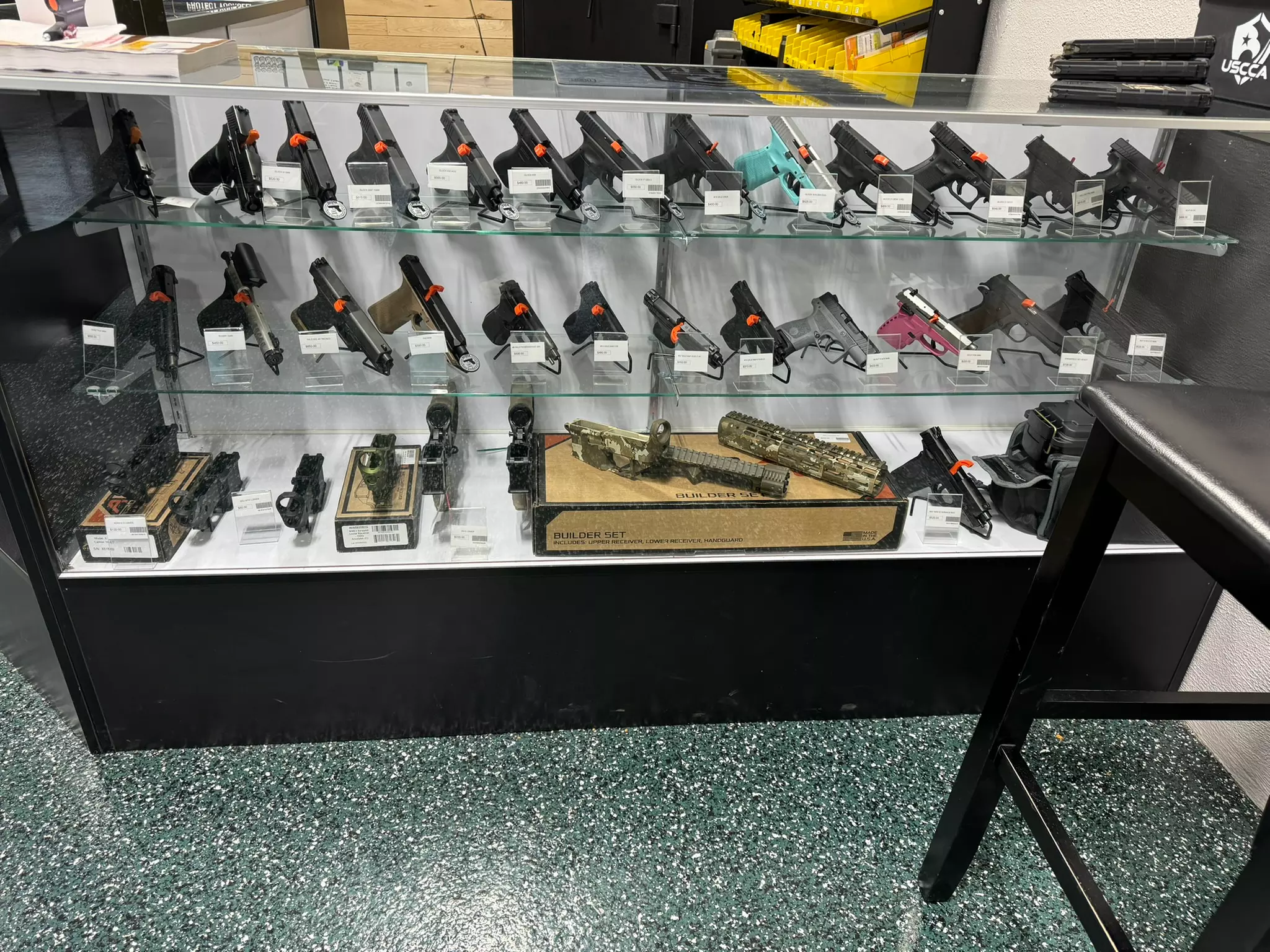 1-hour shooting range packages with various options