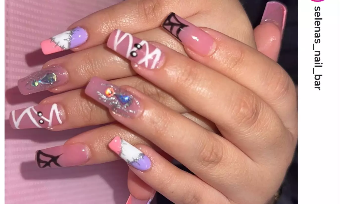 Creative Nail Designs with a Full Set Of Gel X Or Acrylic Nails