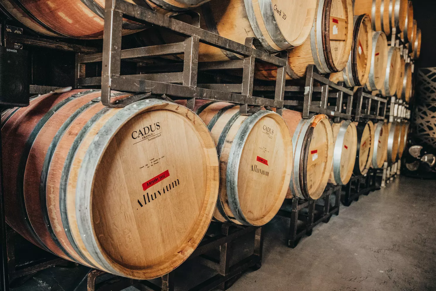 Delight in a wine tasting for two at Alluvium Cellars' unique setting, offering up to 40% off. - Second Medium
