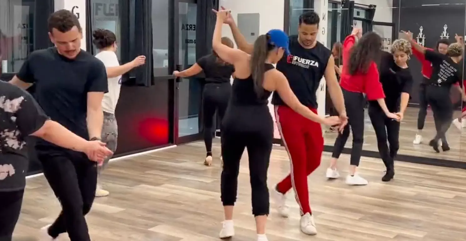 Join Fuerza Dance Studio for beginner Salsa and Bachata classes, featuring diverse styles and up to 45% off - Primary Image