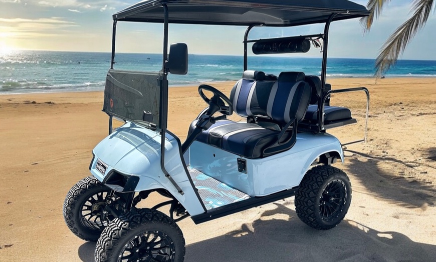 Image 2: Full or Half Day Adventure  W/ Street Legal Golf Cart Rental