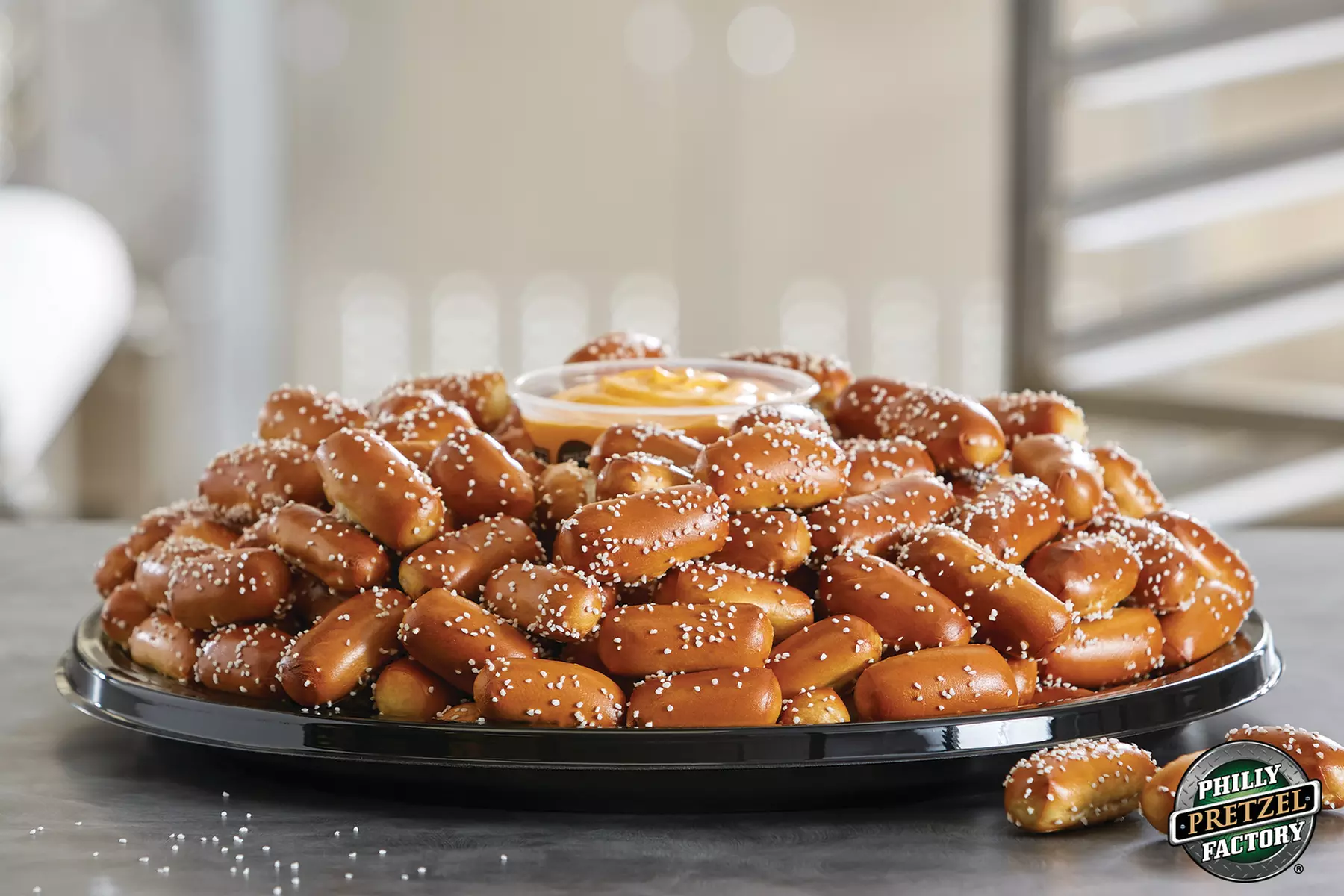 10 Pretzels and 2 Lemonades or $10 for $20 Toward Large Pretzel Rivet Tray at Philly Pretzel Factory - Primary Image