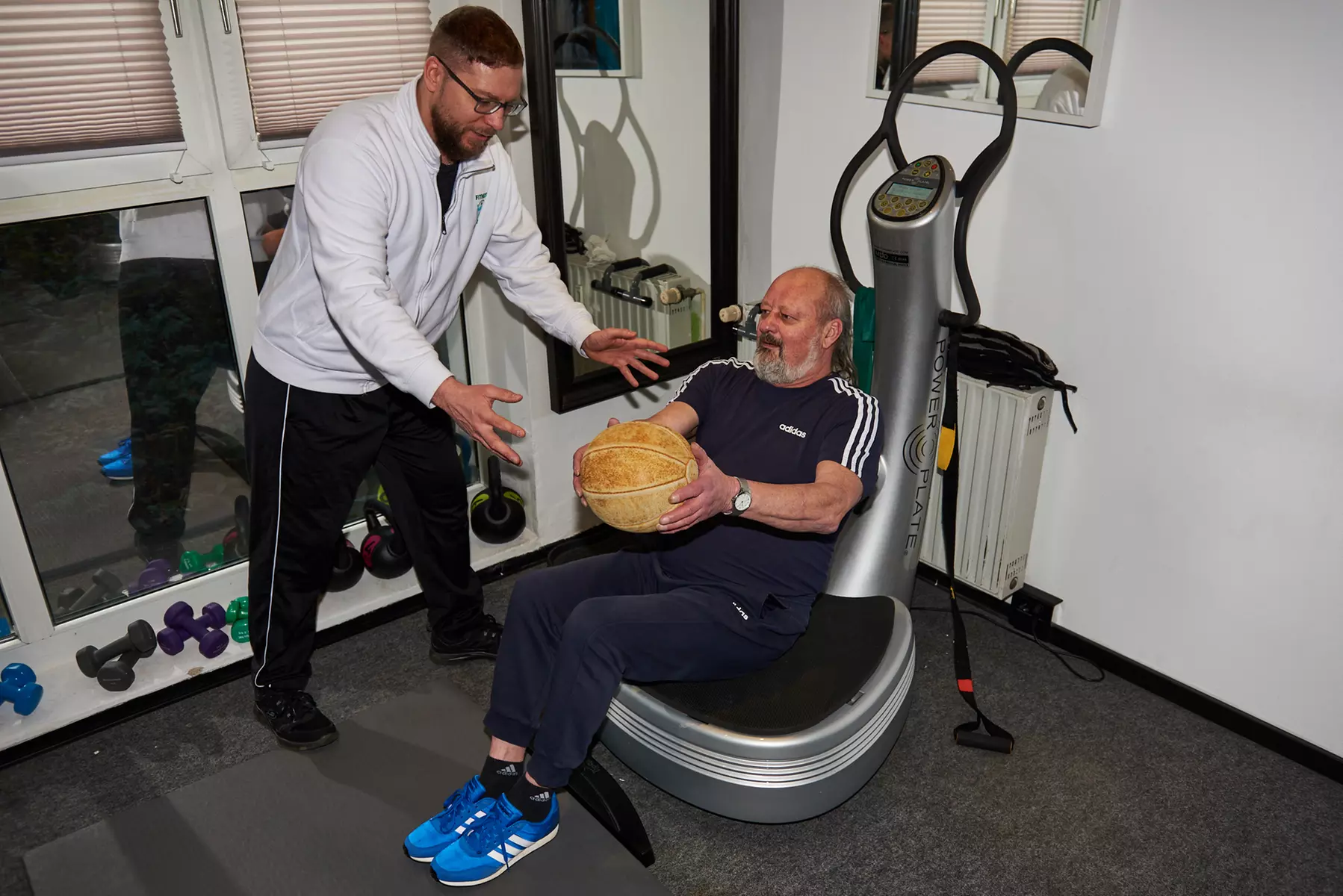 Karte für Powerplate-Figurtraining