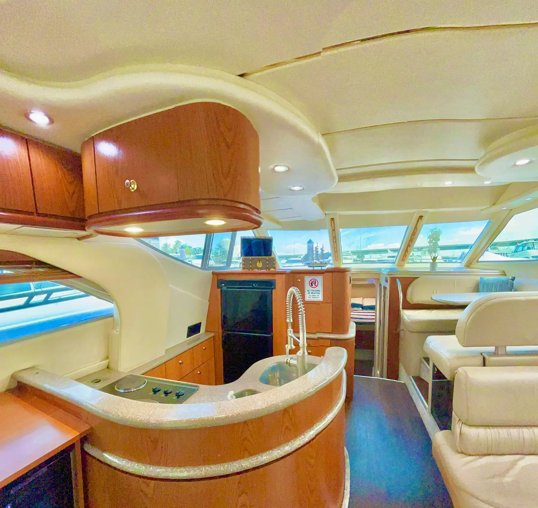 Enjoy a 3, 4, or 5 Hours 50ft Miami Yacht Rental (Up to 13 Guests)