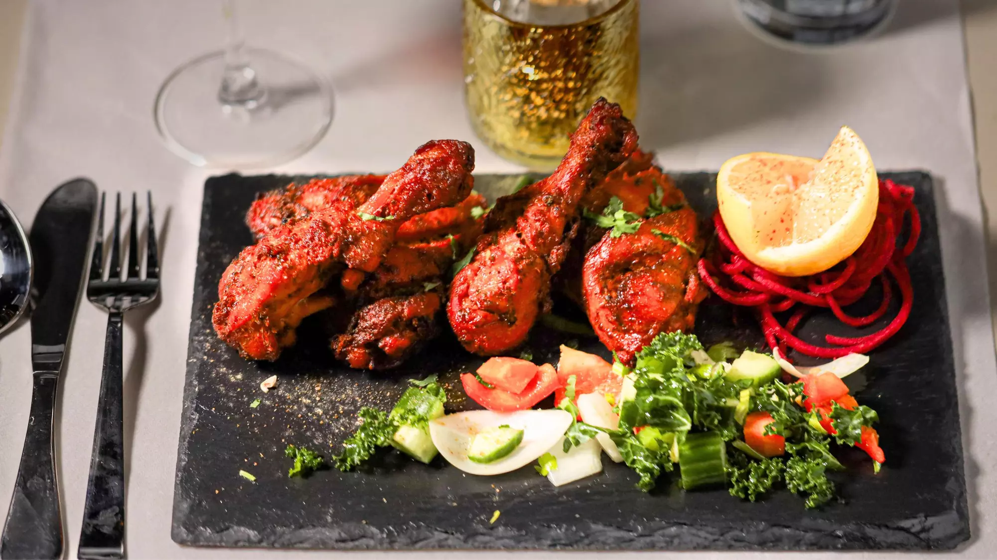 Indian Meal for 2; 1 Appetizer, 2 Entrees with Rice, Naan & a Dessert