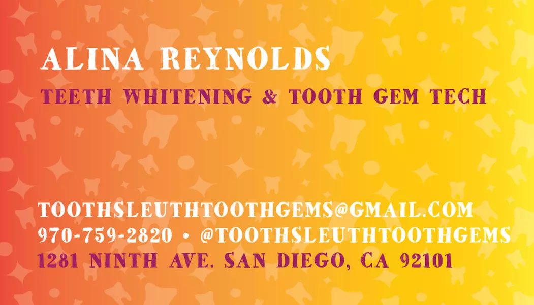 Enhance your smile at Tooth Sleuth Tooth Gems with various teeth whitening options, offering up to 50% off - Second Medium