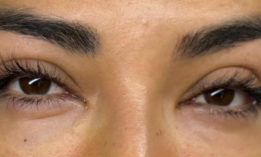 Image 2: Glow Up Facial w/w/o Eyelash Tint + Lift and Eyebrow Lamination + Wax