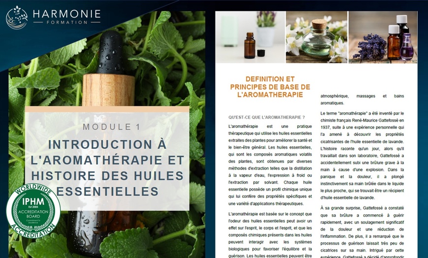 Image 2: Plongez dans la science de l'aromathérapie avec Harmonie Formation