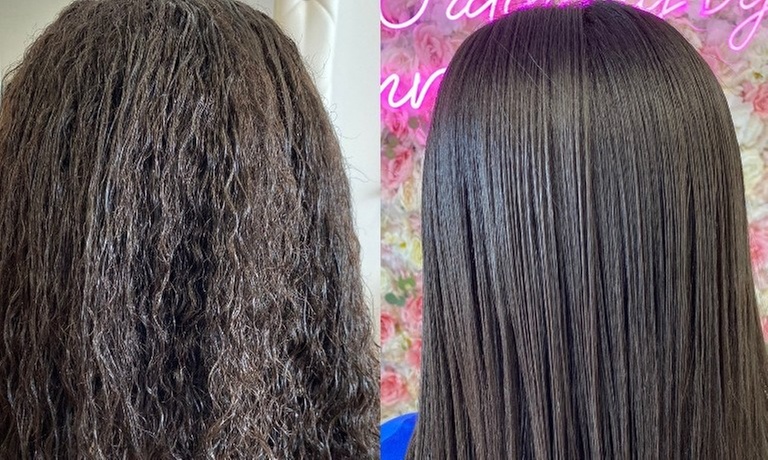 Transform your Hair with One Brazilian Blowout, Keratin Treatment, or Up-Do Styling (Up to 52% Off)