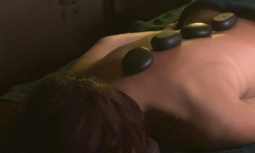 Image 2: Relax with A  Hot Stone Back Massage with Back Scrubat Onyx Beauty