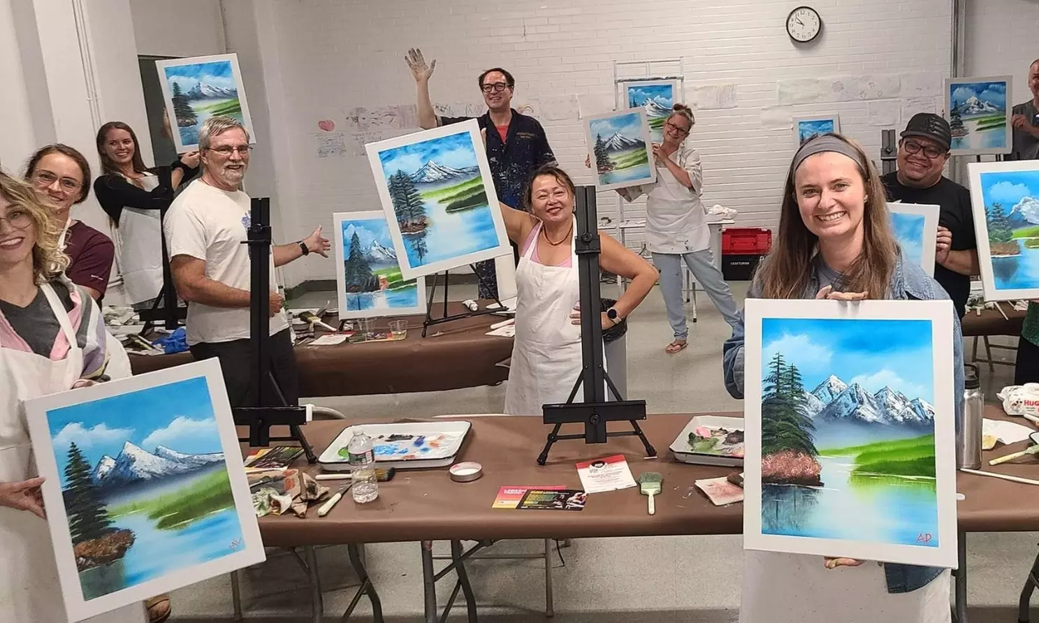 Bob Ross Landscape Class at Wes Day Paints (Up to 37% Off)  - Second Medium