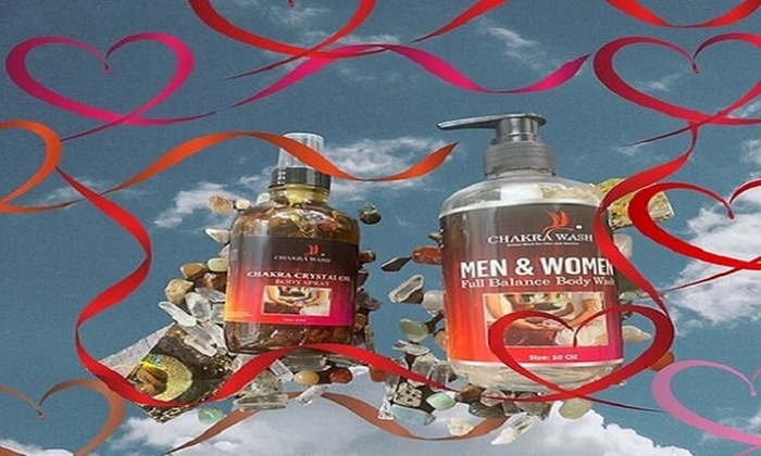 Experience Chakra Body Wash & Crystal Oil Spray for Men & Women