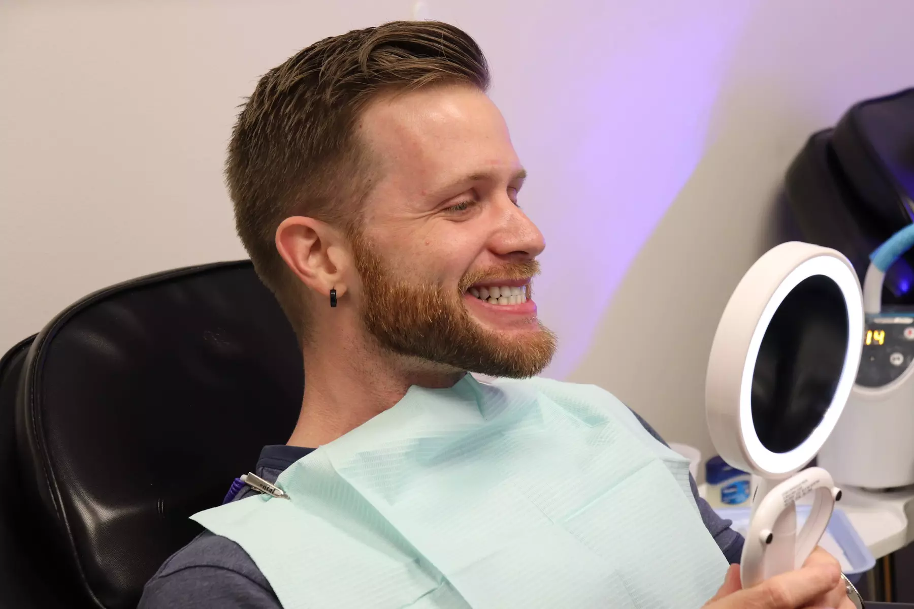 Double or Triple Treatment In-Office Teeth Whitening using Organic Gel & LED Laser Light (Up To 72% Off)