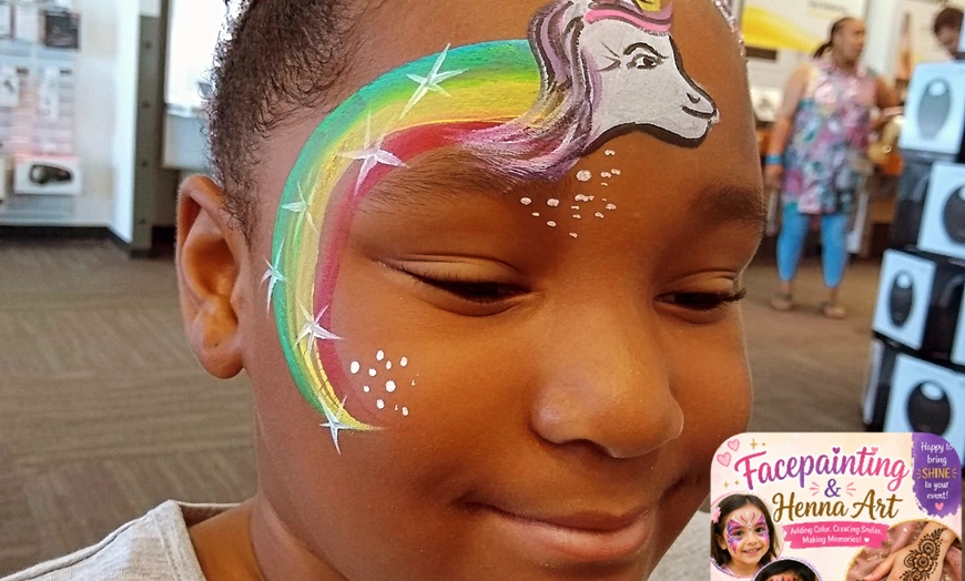 Image 5: One Hour Kids' Face Painting And Henna Art Sessions