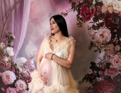 Glamour Maternity Photo Shoot: One Digital Image, One Printed Sheet, with One Outfit Provided - Creative Haven Photographers