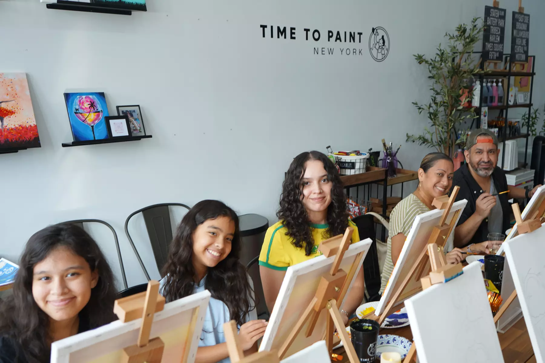 Painting Party at Time To Paint - Painting Studio in Long Island City