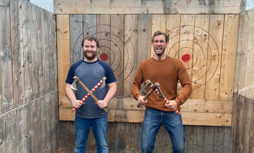 Image 1: Up to 10% Off on Axe Throwing at Yorkshire Activity Centre