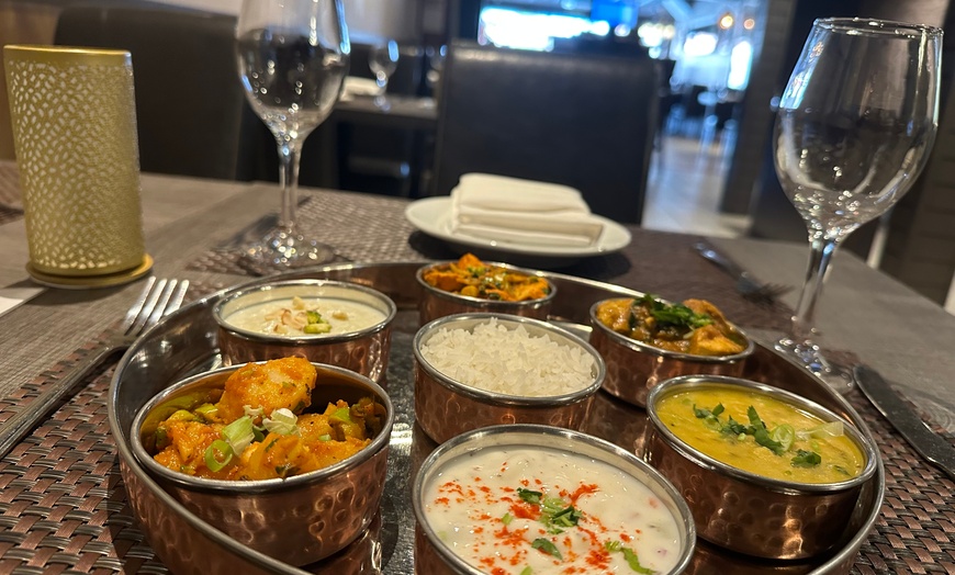 Image 3: Seven Dish Nepalese Thali at  Amchur Restaurant and Bar