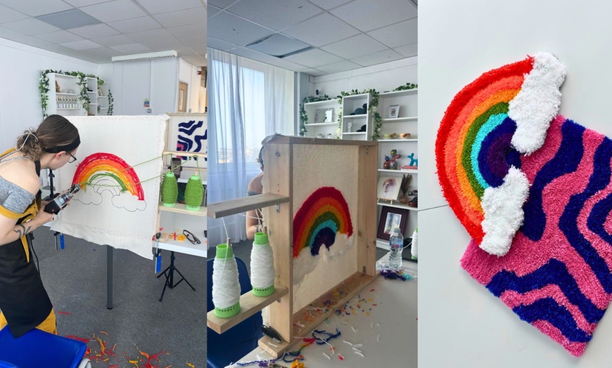 Image 1: Unleash Your Inner Artist: Craft a Cozy Rug in a Fun Workshop!