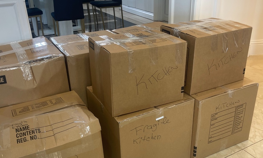 Image 5: Efficient Moving Services with Two Skilled Movers and Wrapping