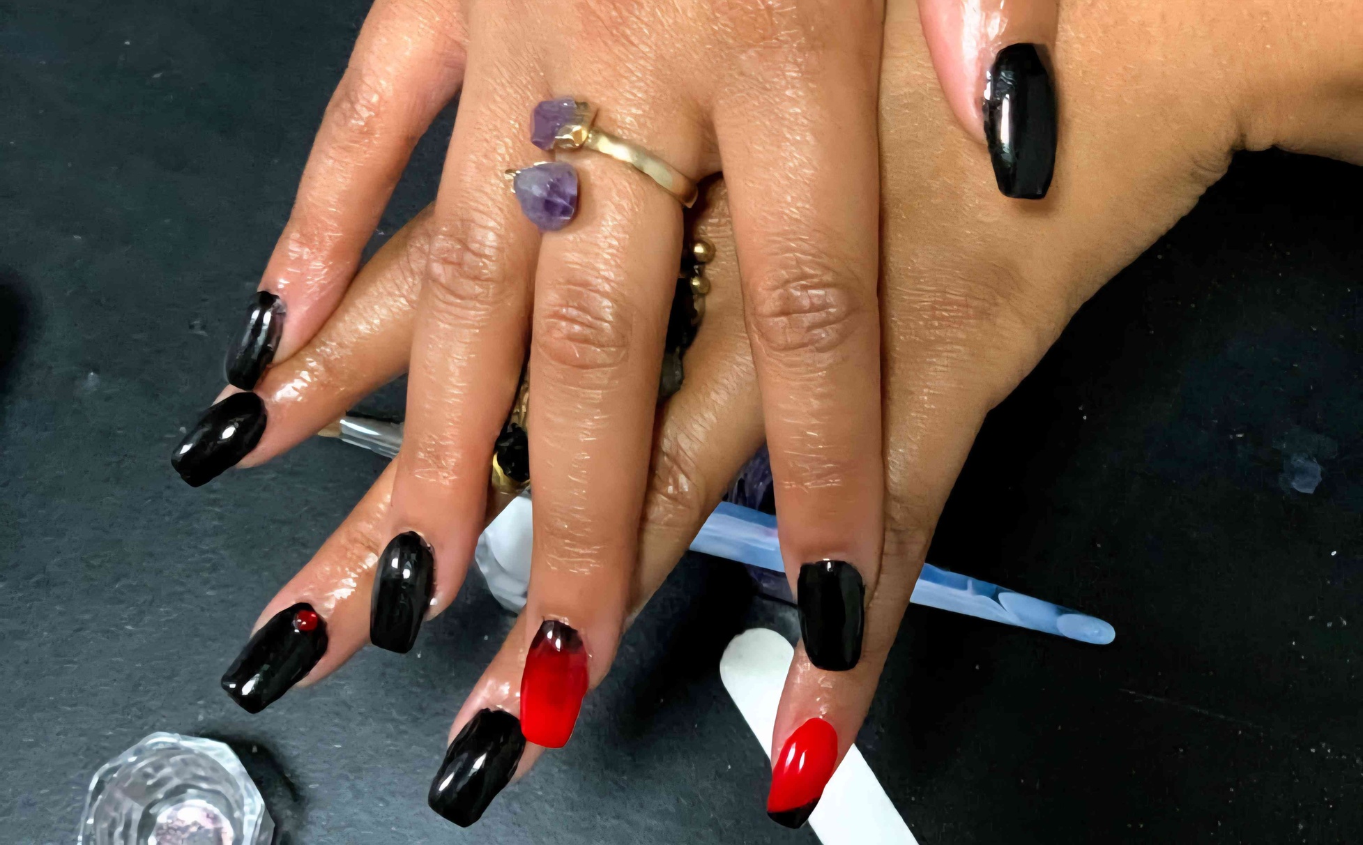 Revitalize with Deluxe Manicure & Pedicure with Gel X Shellac at Miboso Massage (Up to 54% Off)